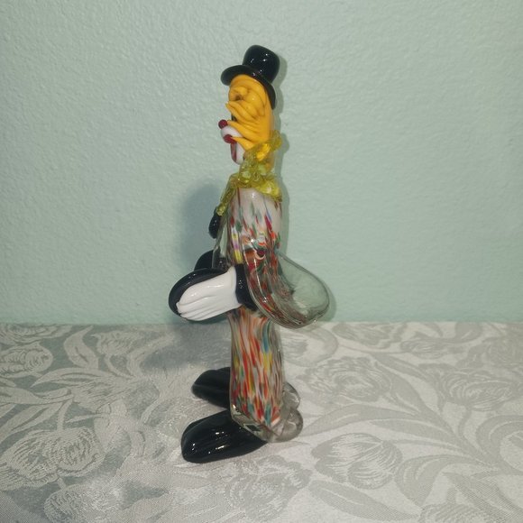Vintage Handblown Murano Glass Clown - Picture 2 of 5